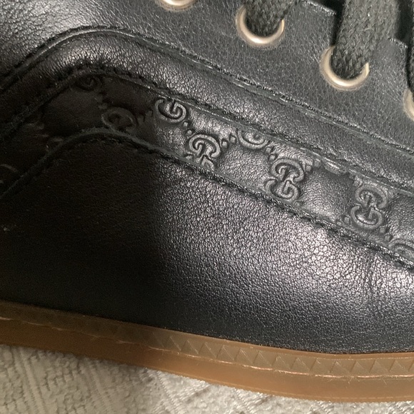 Men’s GUCCI 295198 Microguccissims Soft/Miro Black Sneakers Size 7G UK-7, US-8 - Picture 4 of 8